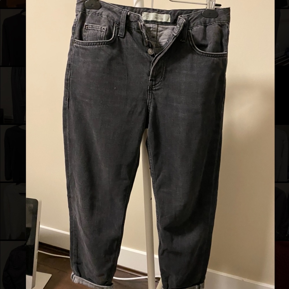 Grey Topshop Mom Jeans